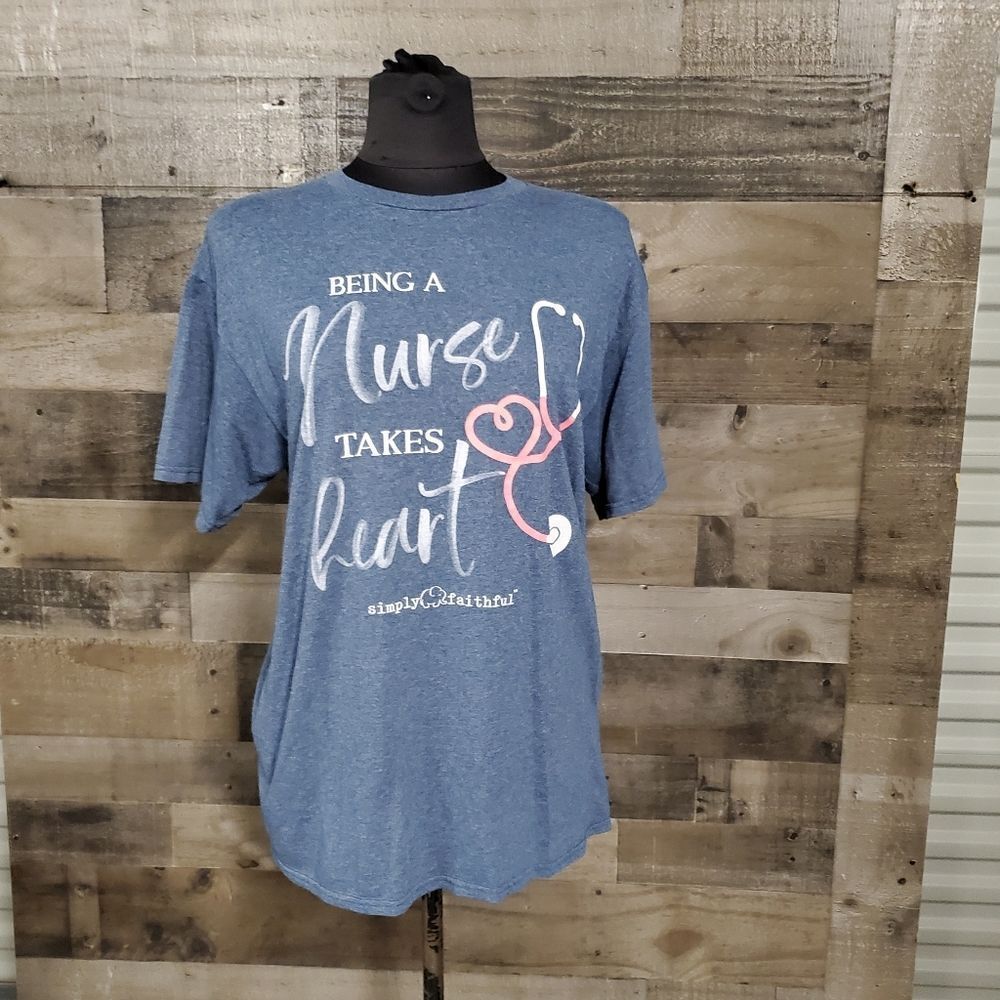 Simply Faithful Nursing tshirt M